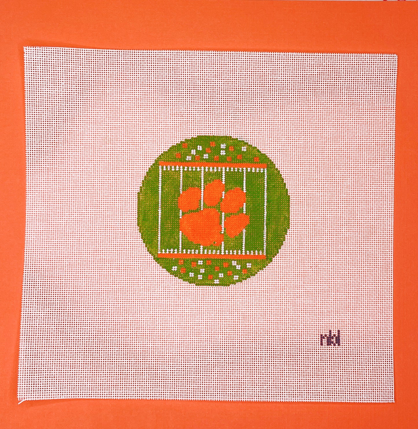 Clemson Football Field Round