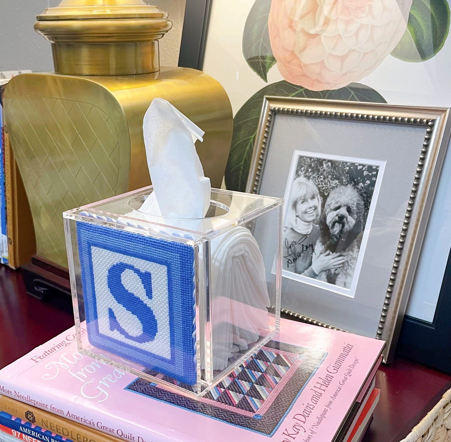 custom acrylic tissue box cover