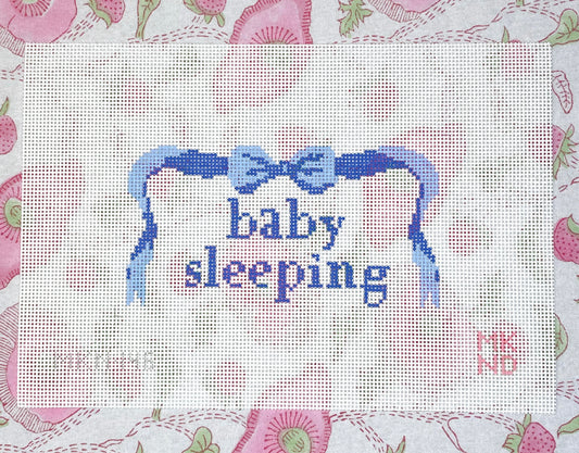 baby sleeping, blue