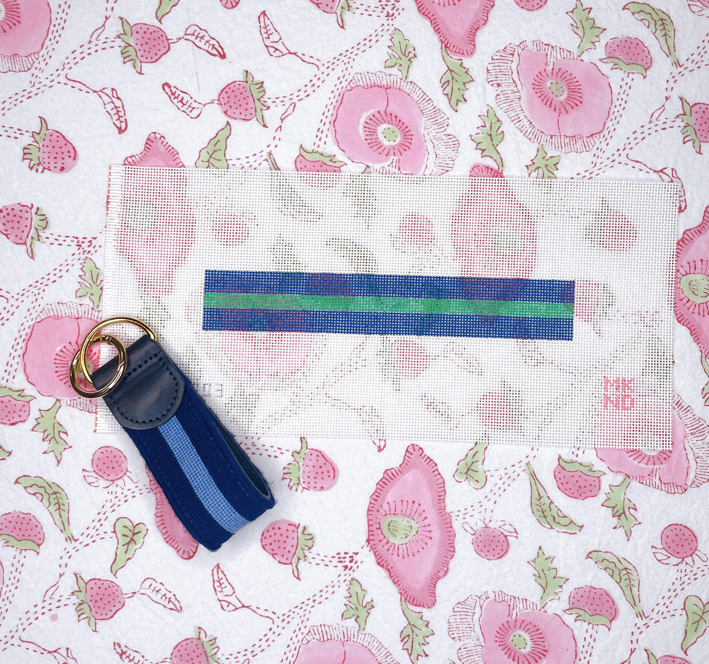 navy w/ green fob