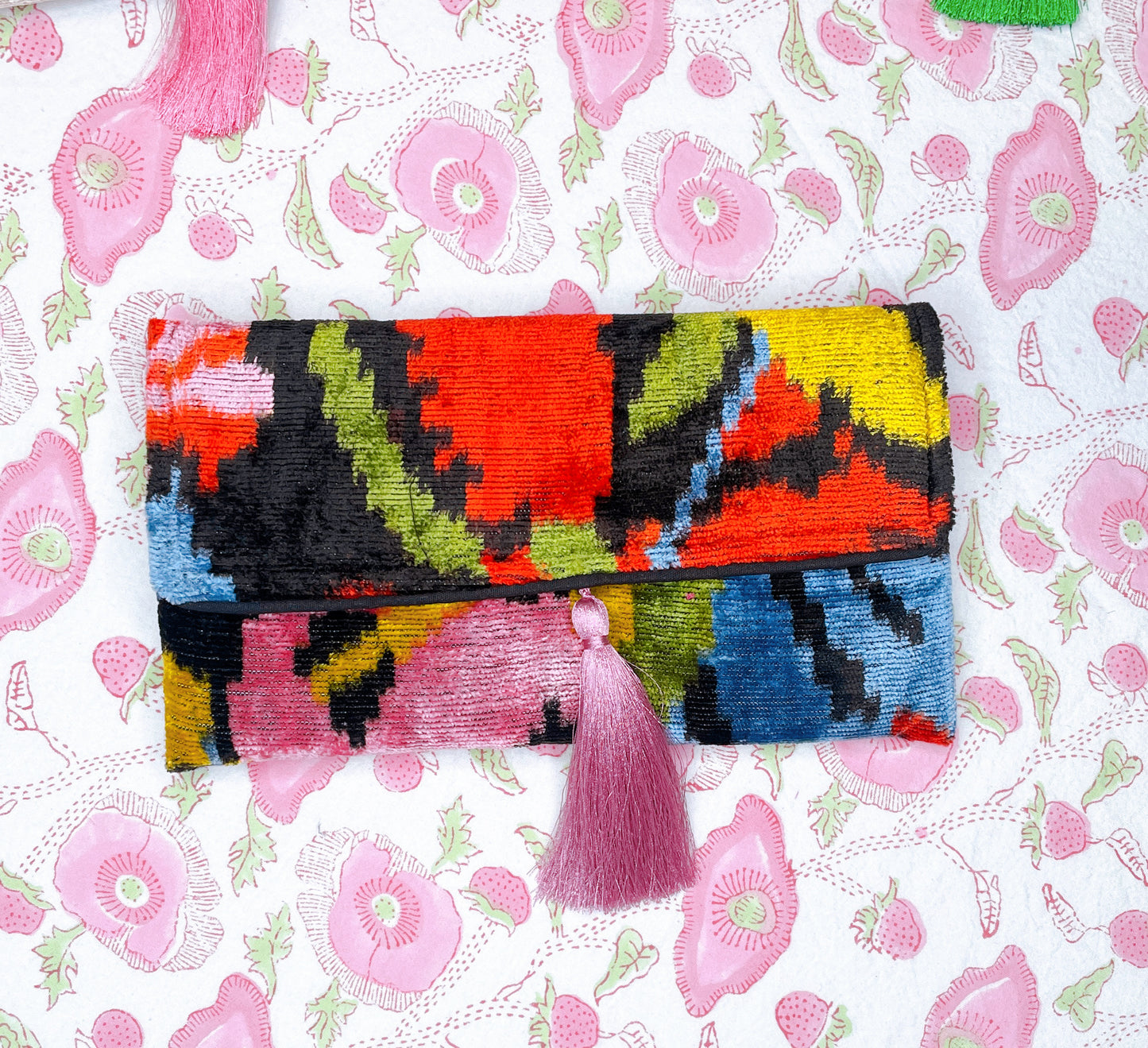 Ikat Clutch - Multi