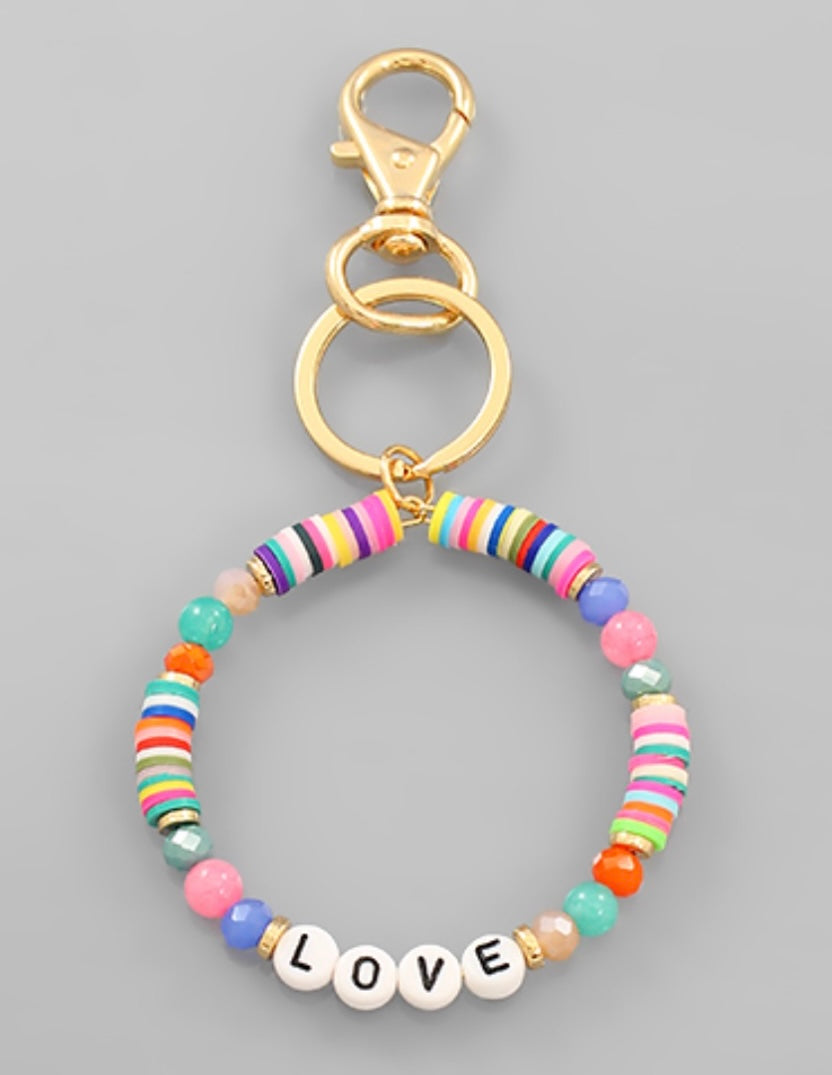 LOVE scissor fob