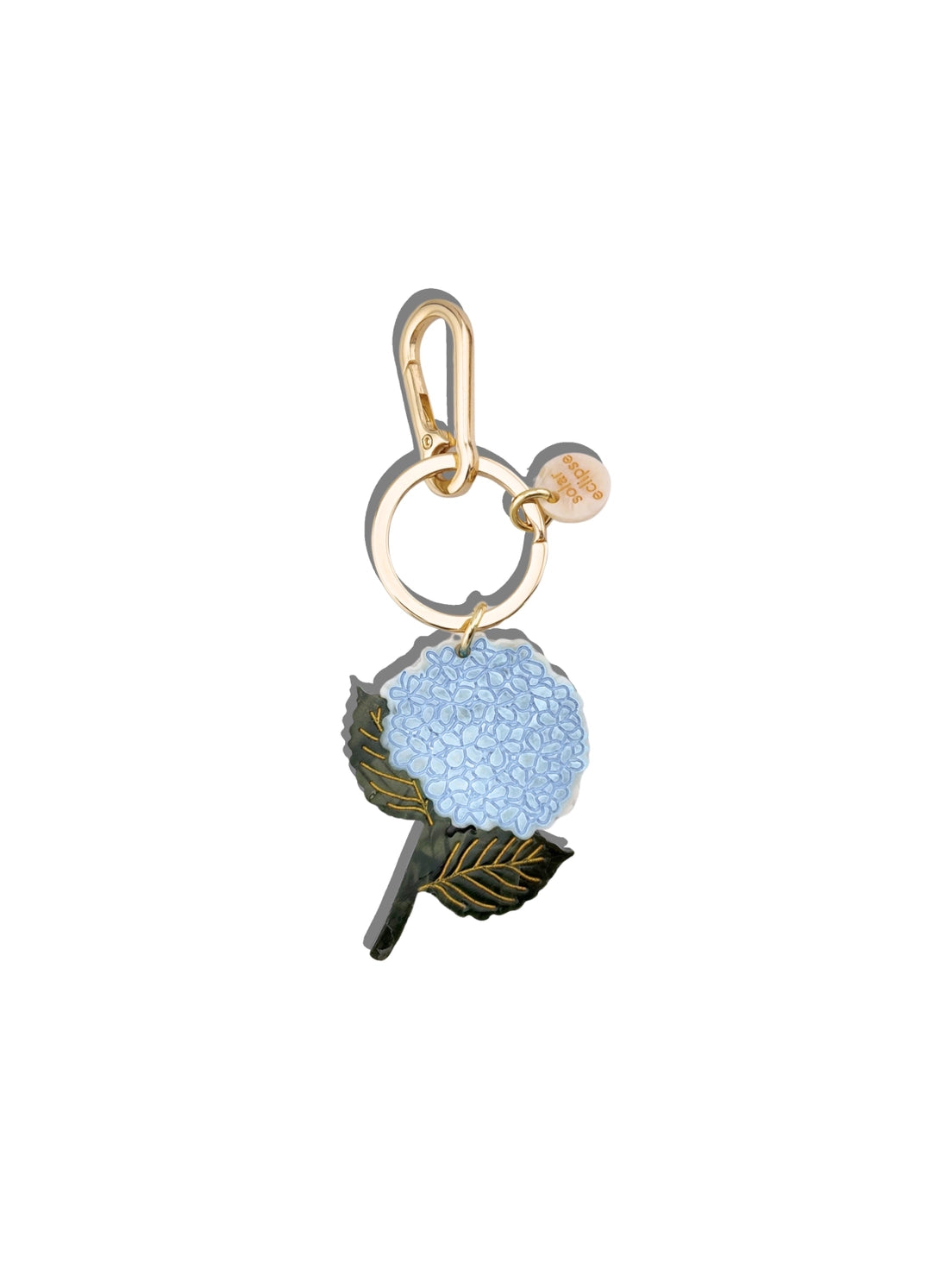Blue Hydrangea Bag Charm