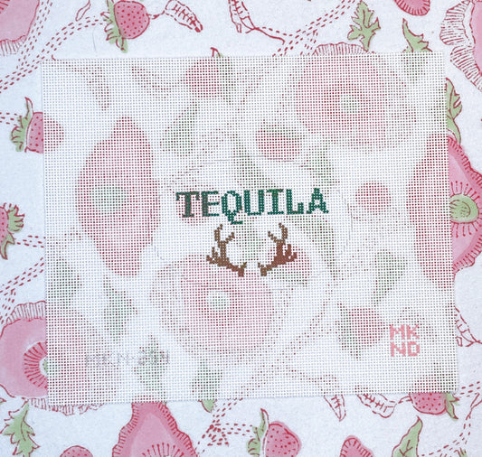 tequila bottle tag, antlers