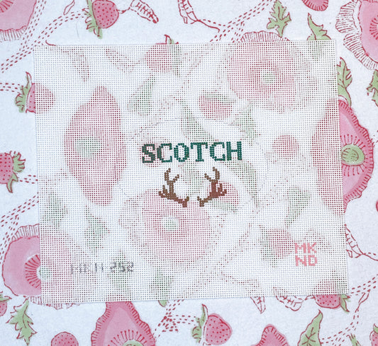scotch bottle tag, antlers