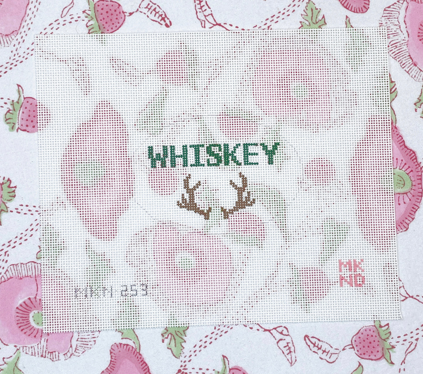 whiskey bottle tag, antlers