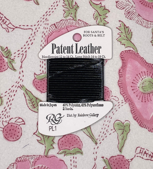 black patent leather