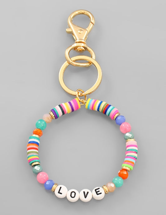 LOVE scissor fob