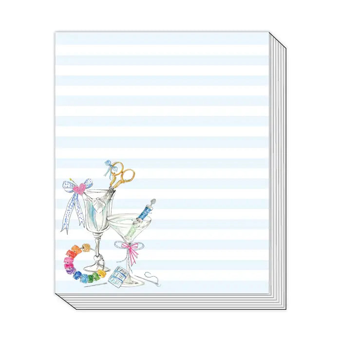 cocktails & stripes stack pad